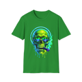 💀 Tropical Skull T-Shirt, Unisex, Colors ⚫🔵🔴🟢🟠🟡⚪