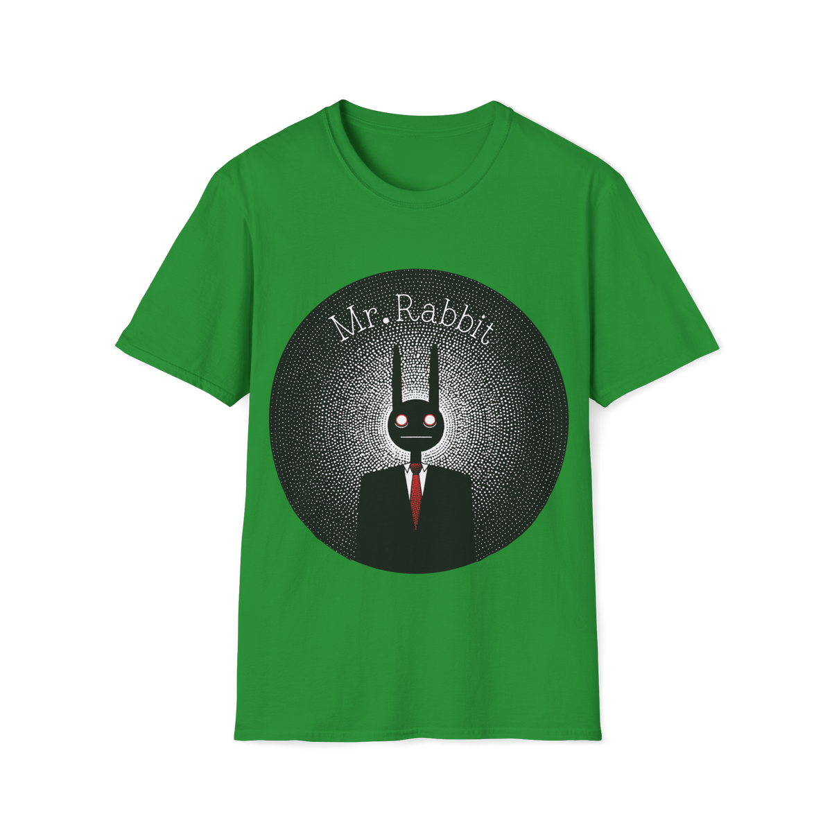 🐰 Mr. Rabbit Mystery Vintage Noir Graphic T-Shirt, Unisex, Colors ⚫🔵🔴🟢🟡⚪