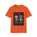 ❤️ Digital Love – Cute Robots in Love Graphic T-Shirt | Romance Tee, Unisex, Colors ⚫🔵🔴🟠🟡⚪