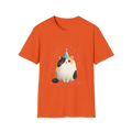 🥳 Cute Cat Birthday T-Shirt | Funny Kitty Celebration, Unisex, Colors ⚫🔵🔴🟠🟡⚪