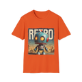 🤖 Retro Robot T-Shirt – Classic Sci-Fi Design, Unisex, Colors ⚫🔵🔴🟠🟡⚪