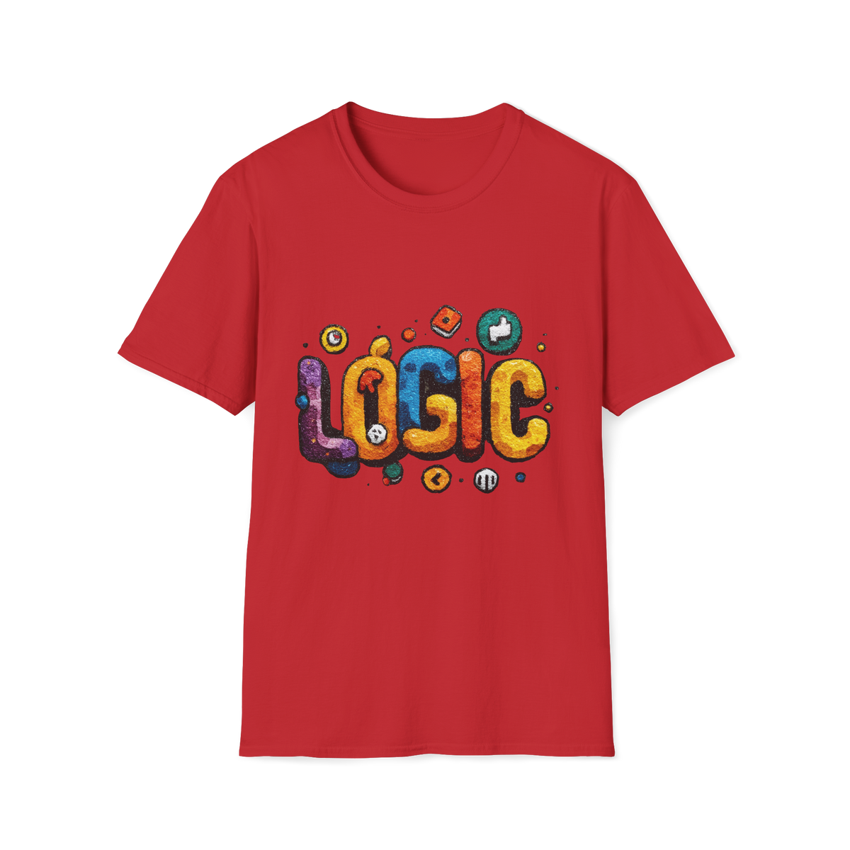 ⚙️ Logic Mind T-Shirt – Think Smart, Stay Rational Graphic Tee, Unisex, Colors ⚫🔵🔴🟡⚪
