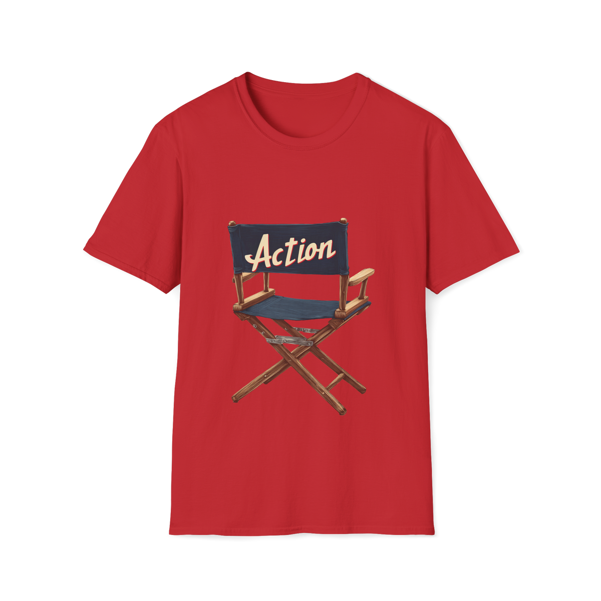 🪑 Director Chair Vintage Film Crew T-Shirt, Unisex, Colors ⚫🔵🔴🟡⚪