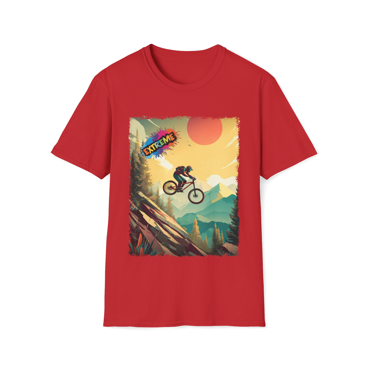 🚲 Ride Beyond Limits, Sports T-Shirt for biker lovers, Unisex, Colors ⚫🔵🔴🟡⚪