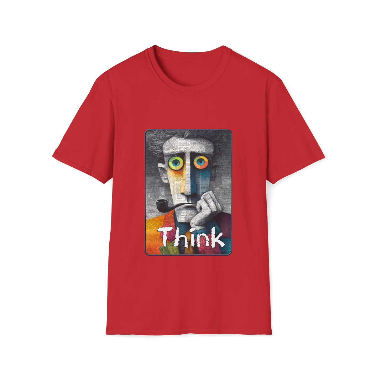 💡 Think T-Shirt, Unisex, Colors ⚫🔵🔴🟡⚪