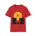 🏃🏻‍♂️ Sunset Leap | Motivational Sports T-Shirt, Unisex, Colors ⚫🔵🔴🟡⚪