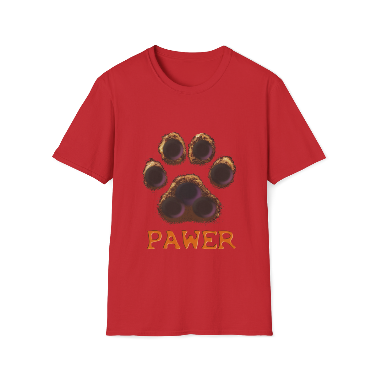 🐾 Paw Print T-Shirt – Cute Paw Graphic Shirt for Pet Lovers, Unisex, Colors ⚫🔵🔴🟡⚪