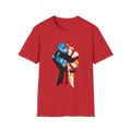 🇪🇸 Camiseta Puño con Bandera Patriótica de EE. UU. – Camiseta de la Libertad del Orgullo Estadounidense