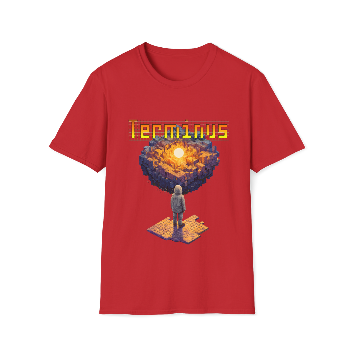 🏁 Terminus T-Shirt – Mysterious Sci-Fi Graphic Tee, Unisex, Colors ⚫🔵🔴🟡⚪