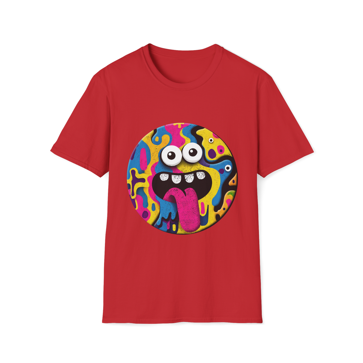 🤪 Big Smile Emoji T-Shirt, Unisex, Colors ⚫🔵🔴🟡⚪