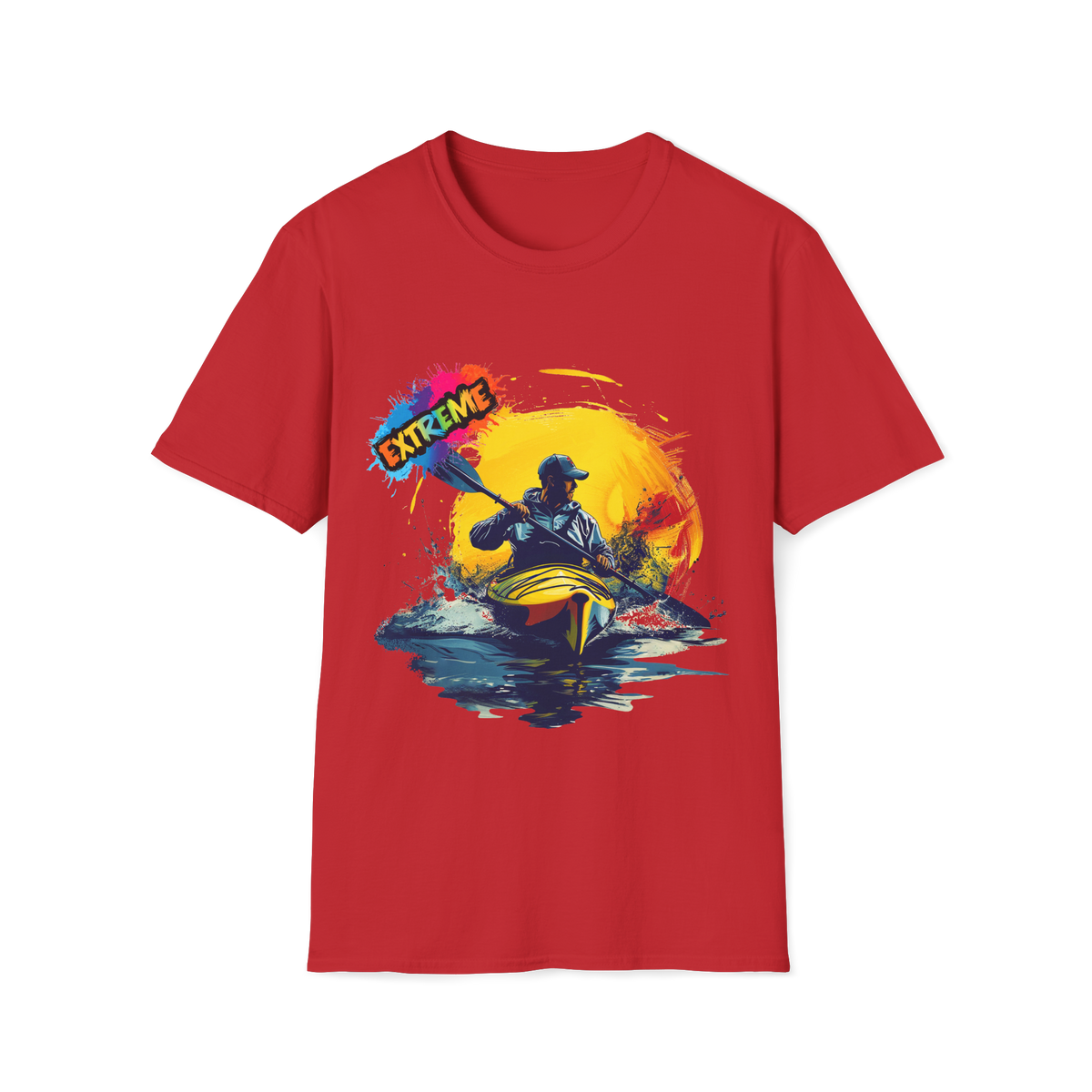 🛶 Kayak Extreme – Adventure Sports T-Shirt, Unisex, Colors ⚫🔵🔴🟡⚪