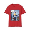 ☂️ Funny Minimalism T-Shirt - Less Is More…?, Unisex, Colors ⚫🔵🔴🟠🟡⚪
