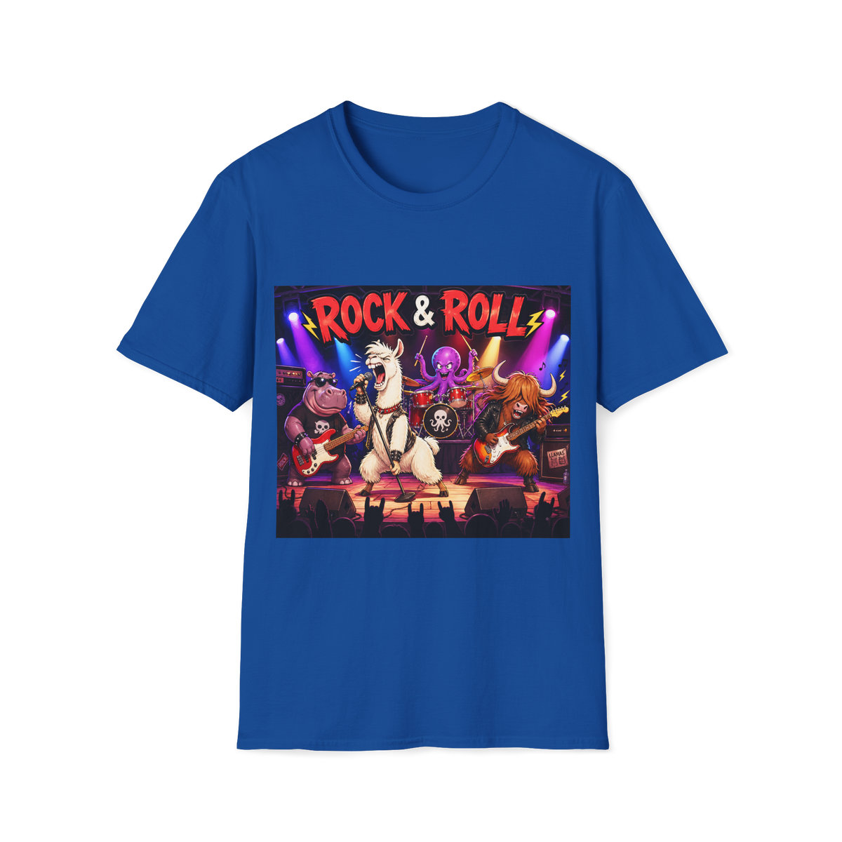 🐺 Funny Wildlife Rock Legends – The Jungle Jams Tour T-Shirt, Rock!, Unisex, Colors ⚫🔵🔴🟠🟡⚪