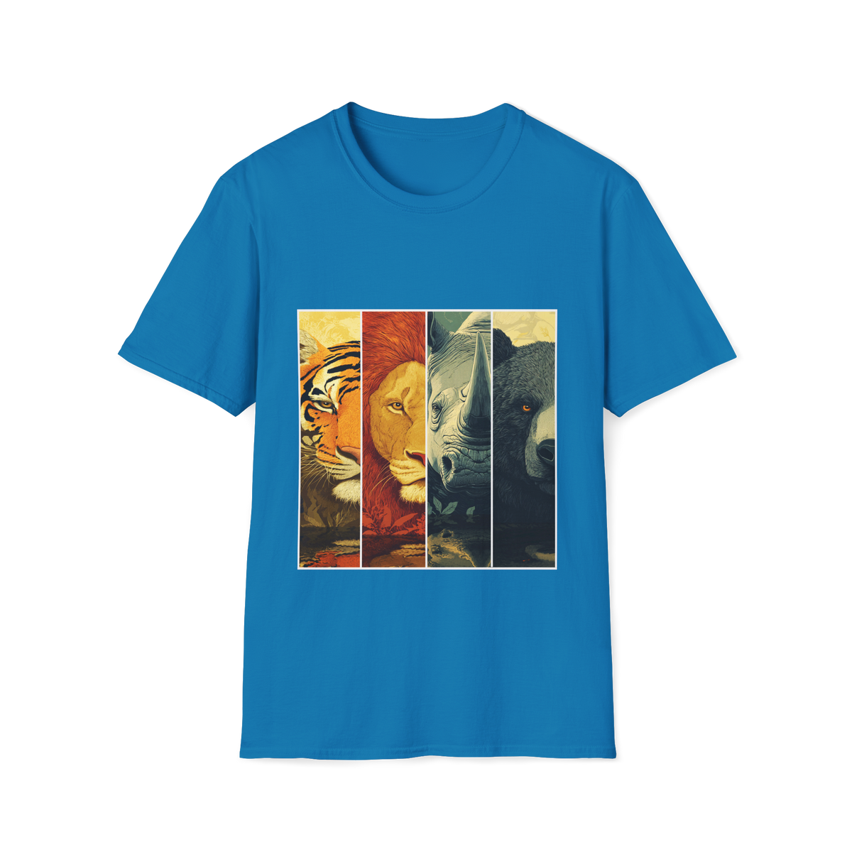 🐯 The Tough & Powerful Wildlife Graphic T-Shirt, Unisex, Colors ⚫🔵🔴🟢🟠🟡⚪