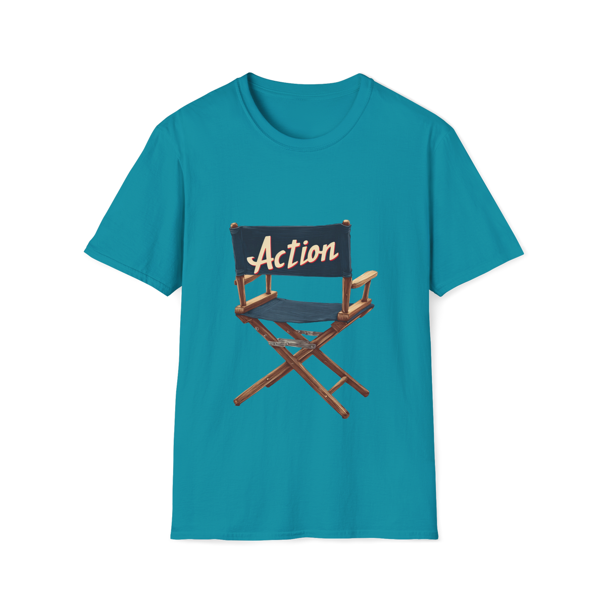 🪑 Director Chair Vintage Film Crew T-Shirt, Unisex, Colors ⚫🔵🔴🟡⚪