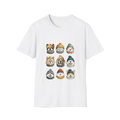 🐶 Süße Hunde Collage T-Shirt – Farbenfrohes Hundeliebhaber Grafik-Shirt