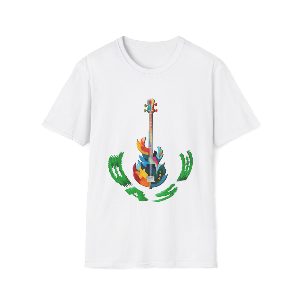 🎸 Bass Guitar – Music Lover T-Shirt, Unisex, Colors ⚫🔵🔴🟡⚪
