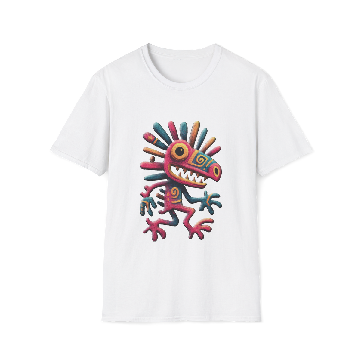 🚶 Minimal Native Symbol T-Shirt | Modern Graphic Tee, Unisex, Colors ⚫🔵🔴🟠🟡⚪