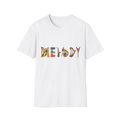 🎵 Melody Instrument Typography T-Shirt, Unisex, Colors ⚫🔵🔴🟡⚪