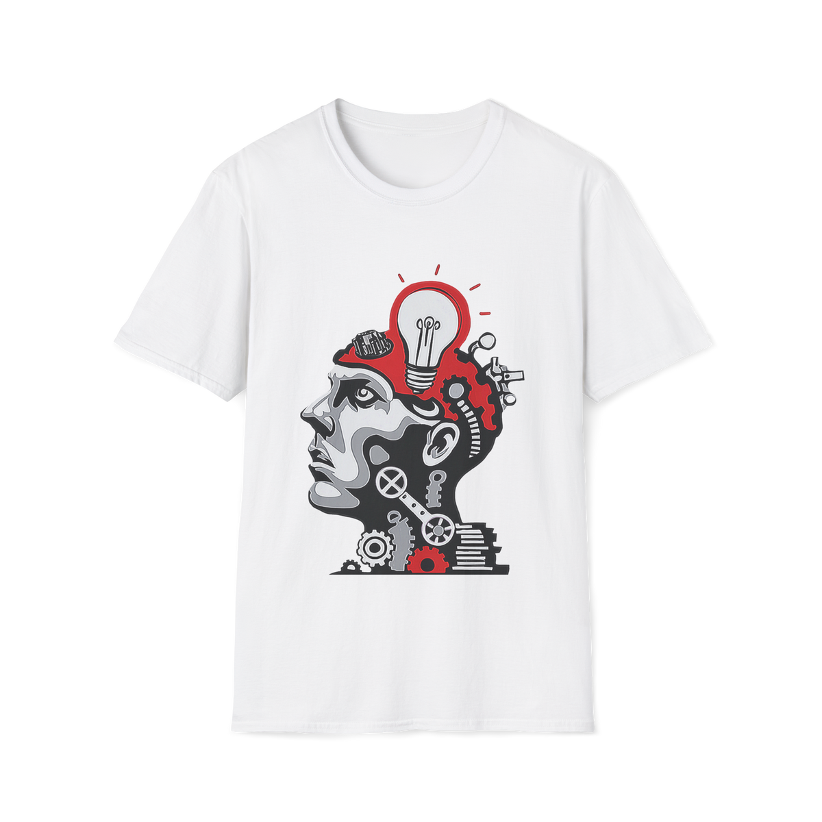 💡 Creative Mind Graphic T-Shirt, Unisex, Colors ⚫🔵🔴🟡⚪