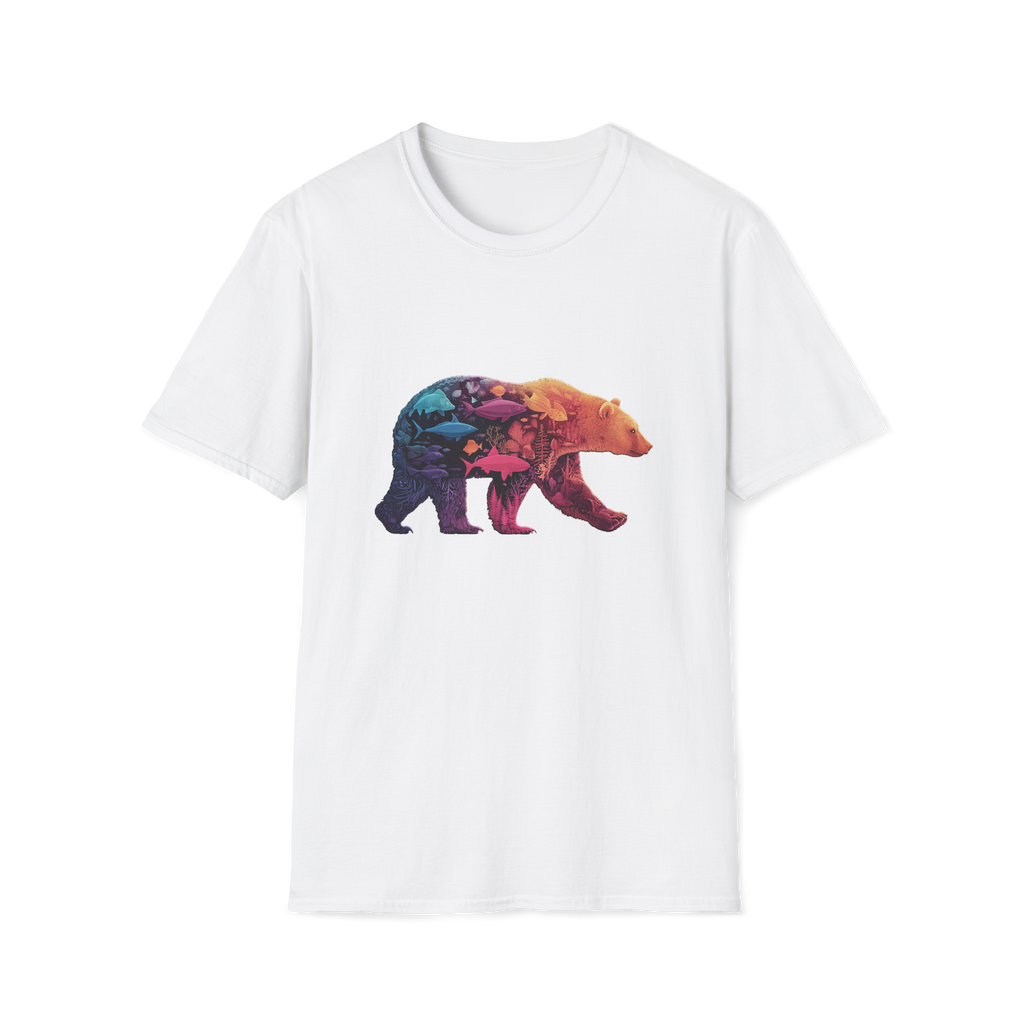 🐻 Silueta de oso – Camiseta gráfica de fauna salvaje
